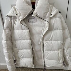 Tommy Hilfiger White Jacket with Striped Collar